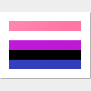 genderfluid pride Posters and Art